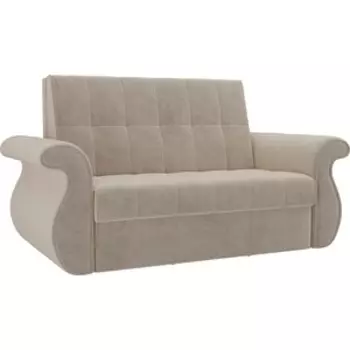 Диван прямой АртМебель Родос велюр бежевый