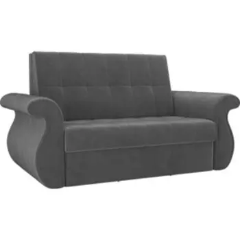 Диван прямой АртМебель Родос велюр серый