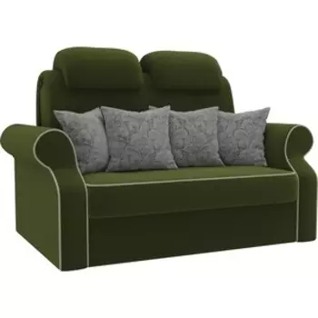Диван прямой АртМебель Софт микровельвет зеленый