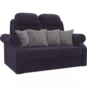 Диван прямой АртМебель Софт велюр фиолетовый