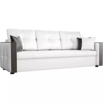 Диван прямой АртМебель Валенсия экокожа белый