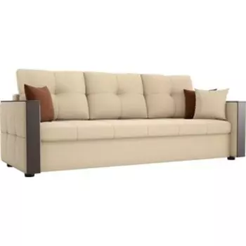 Диван прямой АртМебель Валенсия рогожка бежевый