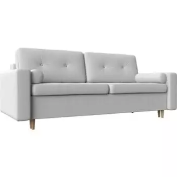 Диван прямой Мебелико Белфаст эко-кожа белый