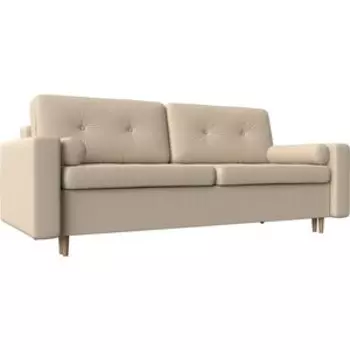 Диван прямой Мебелико Белфаст эко-кожа бежевый