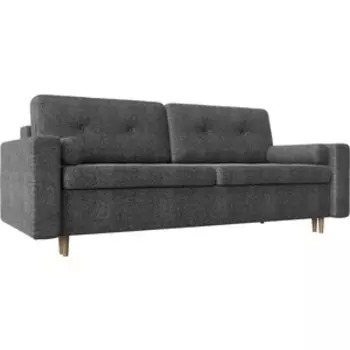 Диван прямой Мебелико Белфаст рогожка серый