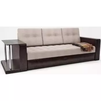 Диван прямой Смарт Атланта (Атлантик) венге Симпл со столом еврокнижка (А0011271999)