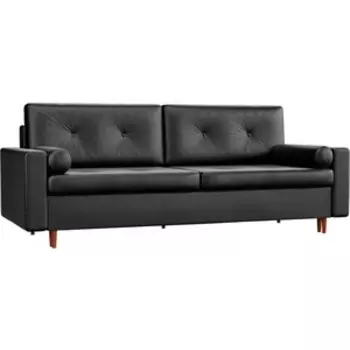 Диван прямой Смарт Белфаст экокожа черный (А0071343558)