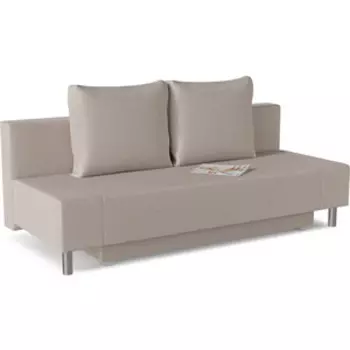 Диван прямой Смарт Каир бежевая рогожка еврокнижка