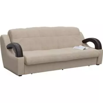 Диван прямой Смарт Мадрид бежевая рогожка аккордеон (А0011285724)