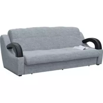 Диван прямой Смарт Мадрид серая рогожка аккордеон (А0011285722)