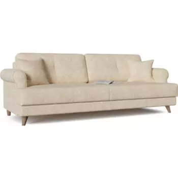 Диван прямой Смарт Мирта (Милфорд) Ivory еврокнижка