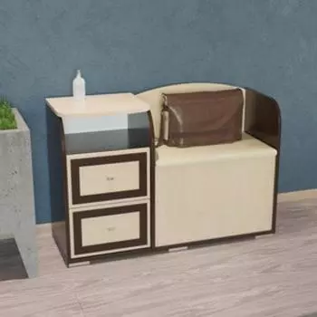 Диван с тумбой Гранд Кволити Домовой 2-40 венге/дуб млечный