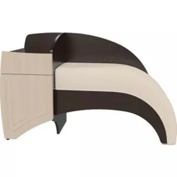 Диван с тумбой слева Гранд Кволити Оптимус 2-41 венге/клен