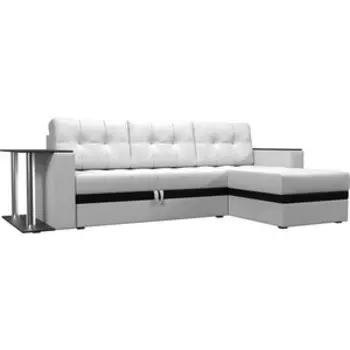 Диван угловой АртМебель Атланта эко кожа белый правый