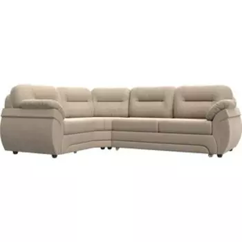Диван угловой АртМебель Бруклин велюровый бежевый левый угол