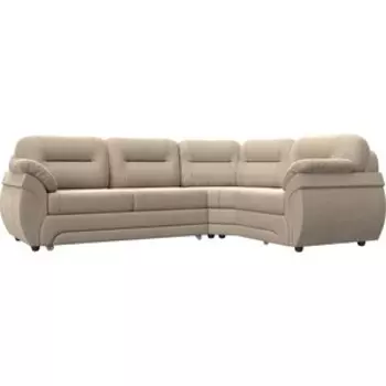 Диван угловой АртМебель Бруклин велюровый бежевый правый угол