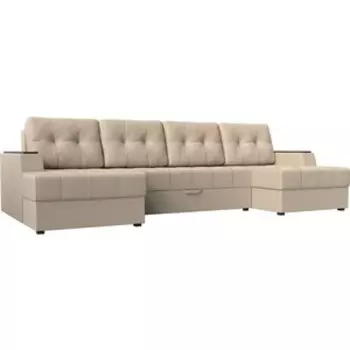 Диван угловой АртМебель Эмир-П эко-кожа бежевый