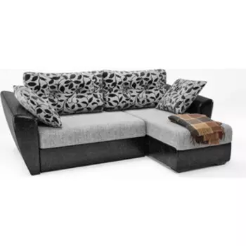 Диван угловой Смарт Амстердам Дарк Флау еврокнижка правый (А0381271758)