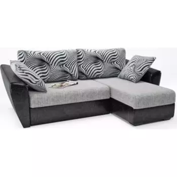 Диван угловой Смарт Амстердам Дарк Плей еврокнижка правый (А0381271750)