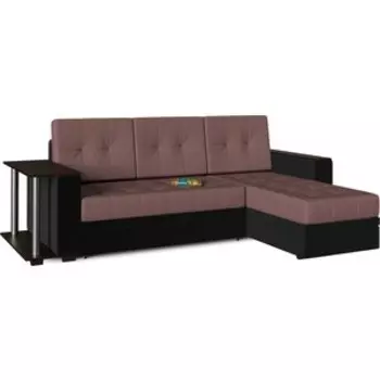 Диван угловой Смарт Атланта (Атлантик) Делюкс 21 со столом дельфин правый (СА0011271926)