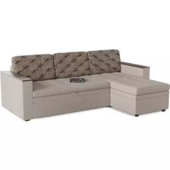 Диван угловой Смарт Атланта (Атлантик) Иллюзия без стола дельфин правый