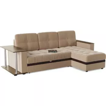 Диван угловой Смарт Атланта Классик fox со столом дельфин (А0381475765)