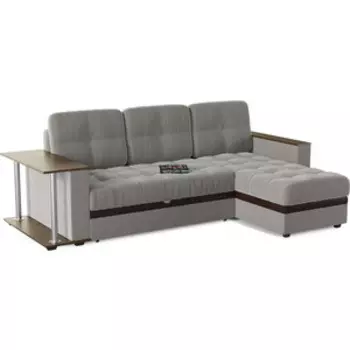 Диван угловой Смарт Атланта Классик gray со столом дельфин (А0381475767)