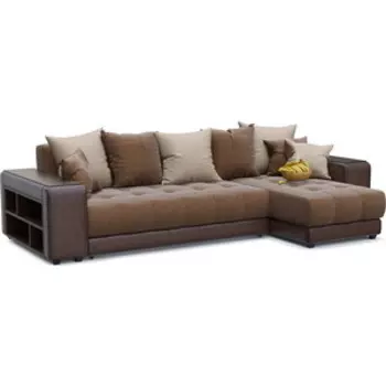 Диван угловой Смарт Дубай brown еврокнижка правый (А0011412673)