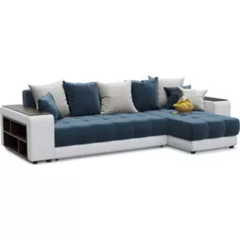 Диван угловой Смарт Дубай Dark blue еврокнижка правый (А0011412672)