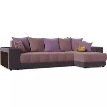 Диван угловой Смарт Дубай Simpl еврокнижка фиолетовый правый (А2151512811)
