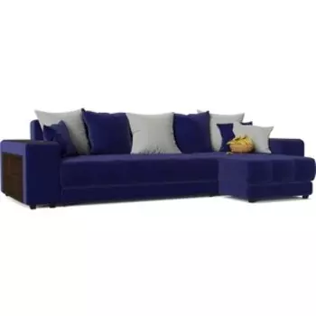 Диван угловой Смарт Дубай Simpl еврокнижка синий правый (А2151512816)