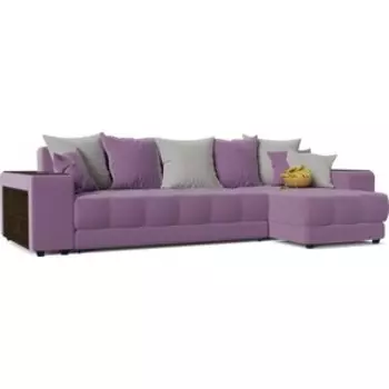 Диван угловой Смарт Дубай Simpl еврокнижка сиреневый правый (А2151512812)