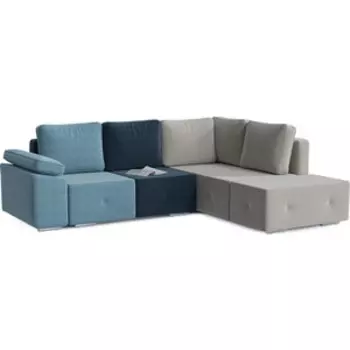 Диван угловой Смарт Хавьер-2 Sky еврокнижка правый (А0011410065)