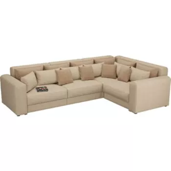 Диван угловой Смарт Мэдисон Long 8 рогожка правый (А0381359617)