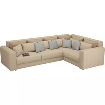 Диван угловой Смарт Мэдисон Long 9 рогожка правый (А0381359618)