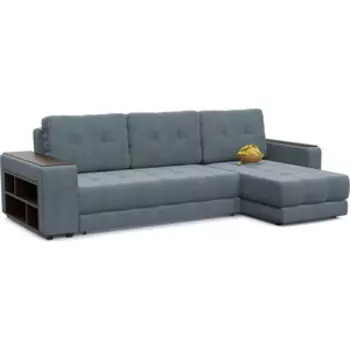 Диван угловой Смарт Милан Грей еврокнижка правый (А0381372414)