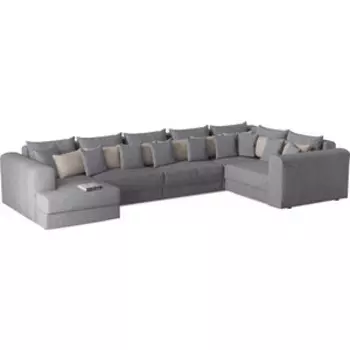 Диван угловой Смарт Мэдисон 3 рогожка, П-образный (СА0381359311)