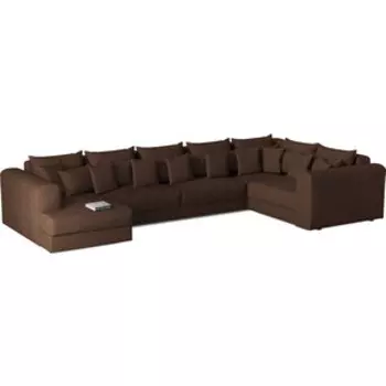 Диван угловой Смарт Мэдисон 4 рогожка, П-образный (А0381359312)