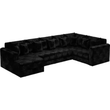 Диван угловой Смарт П-образный Мэдисон 5 вельвет