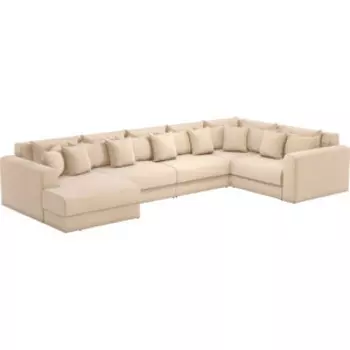 Диван угловой Смарт Мэдисон 6 рогожка, П-образный (А0381359314)