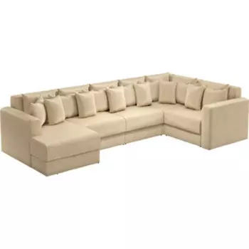 Диван угловой Смарт П-образный Мэдисон 6 вельвет