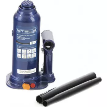 Домкрат гидравлический бутылочный Stels 3 т, h подъема 188-363 мм (51161)