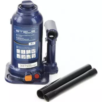 Домкрат гидравлический бутылочный Stels 4 т, подъем 170-420 мм (51145)