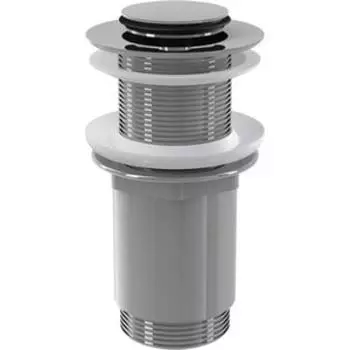 Донный клапан AlcaPlast Click-clack 5/4'' цельнометаллический, с малой заглушкой (A394)