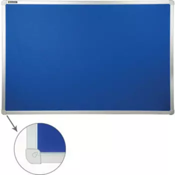 Доска c текстильным покрытием BRAUBERG 231700 синяя, для объявлений 60x90