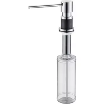 Дозатор для моющих средств Paulmark Kraft встраиваемый, 350 мл, черный металлик (Kraft)