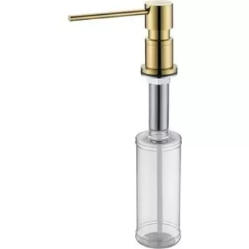 Дозатор для моющих средств Paulmark Kraft встраиваемый, 350 мл, золото (Kraft)