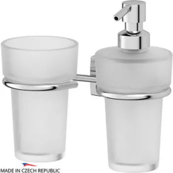 Дозатор для жидкого мыла FBS Esperado хром (ESP 008) со стаканом