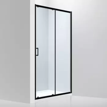 Душевая дверь Abber Schwarzer Diamant 140х190 прозрачная, черная (AG30140B)