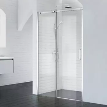 Душевая дверь BelBagno Acqua 130х195 прозрачная, хром (ACQUA-BF-1-130-C-Cr)